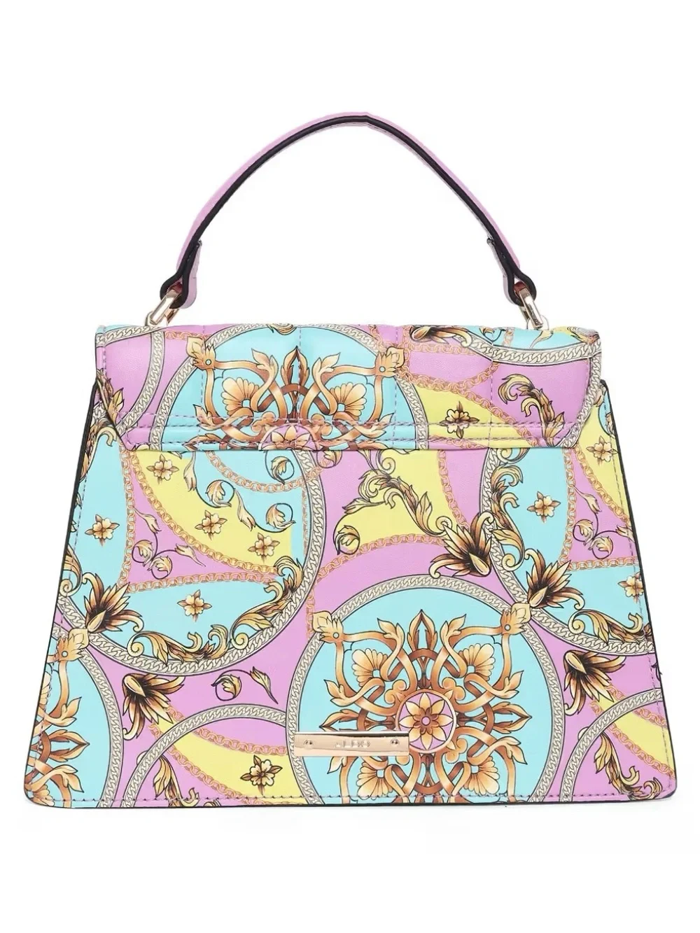 NWOT Pastel Floral Chain-Accent Top Handle Kamelia Bag by ALDO